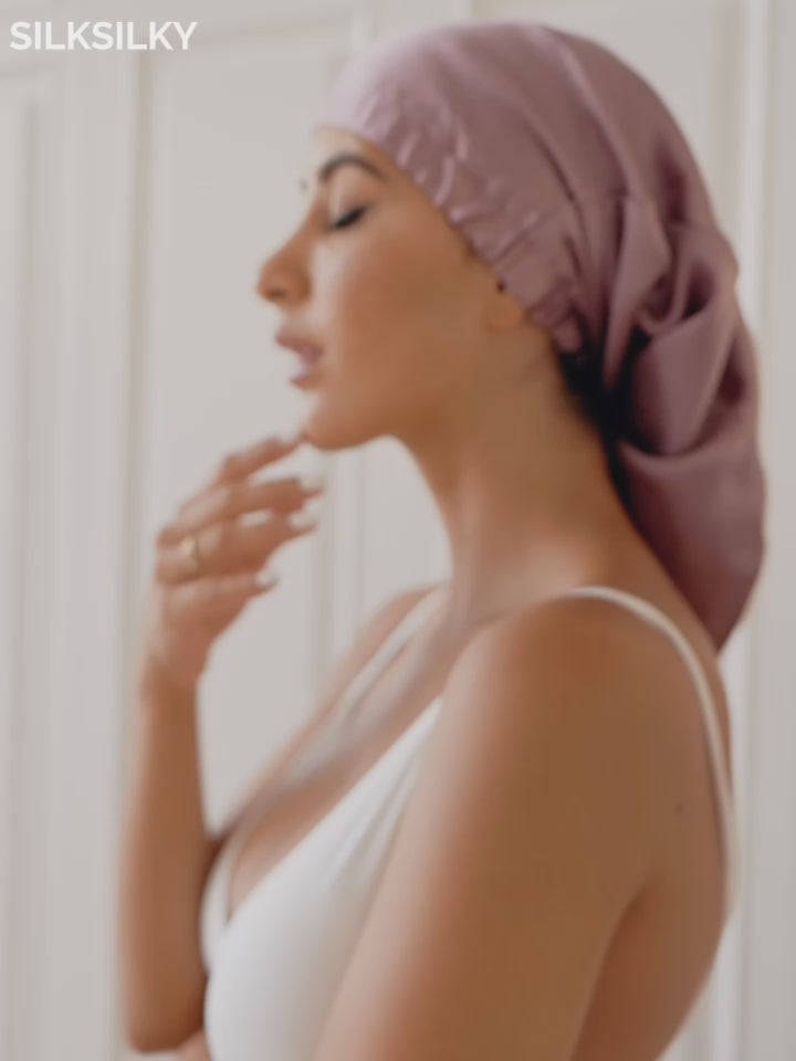 SilkSilky-UK Pure Silk Sleep Cap-video-001