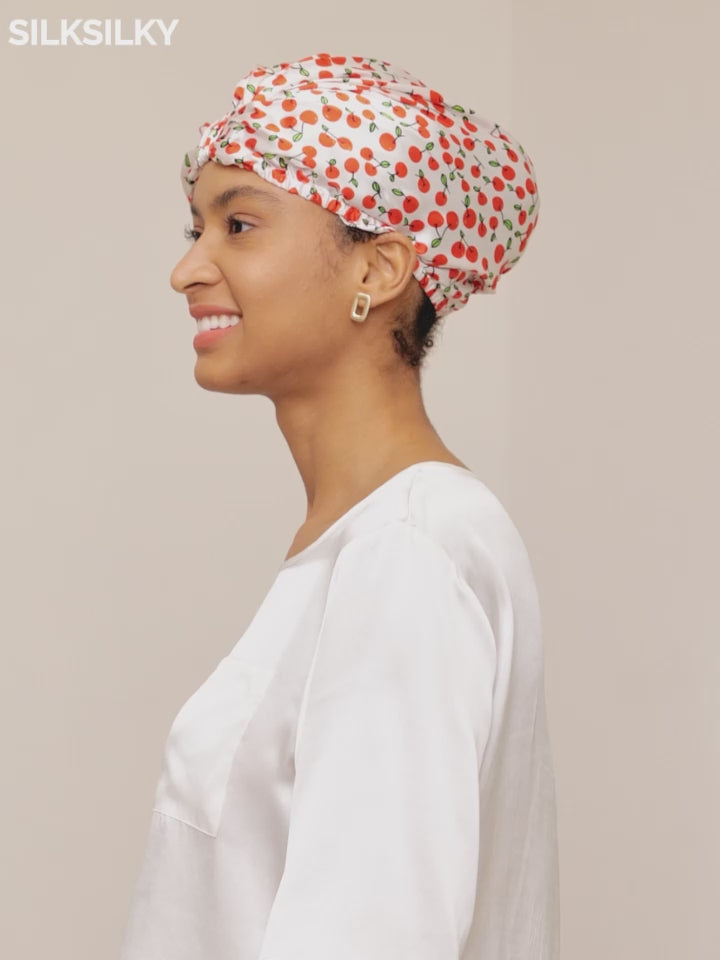 SilkSilky-UK Pure Silk Sleep Cap-video-001
