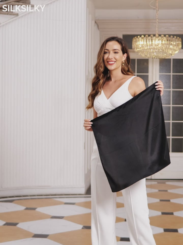SilkSilky-UK Pure Silk Scarf-video-001