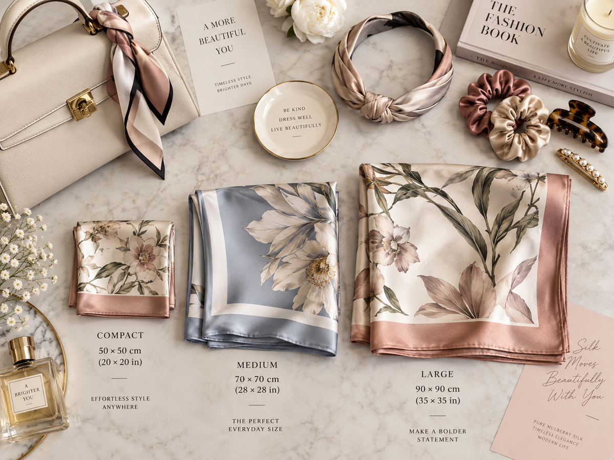 Silk Scarf Size Guide: How to Choose the Right Square for You