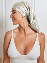 [Beige] SilkSilky-UK Sleep Cap 004