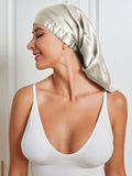 SilkSilky-UK Pure Silk Sleep Cap Beige 004