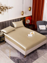 [Beige] SilkSilky-UK 19Momme Bed Linen Set 001