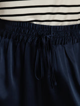 [Dark Blue] SilkSilky-UK 19Momme Stretch Silk Charmeuse Women's Shorts 005