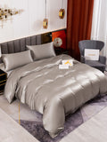 SilkSilky-UK 19Momme Pure Silk Duvet Cover Gray 006