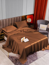 [Coffee] SilkSilky-UK 22Momme Pure Silk Bedding Set 002,