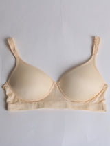 [Beige] SilkSilky-UK Silk Jersey Bra 007
