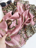 SilkSilky UK Pure Silk Scarf Leopard 003