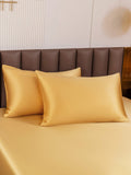 SilkSilky-UK 19Momme Pure Silk Pillowcase Champagne 003