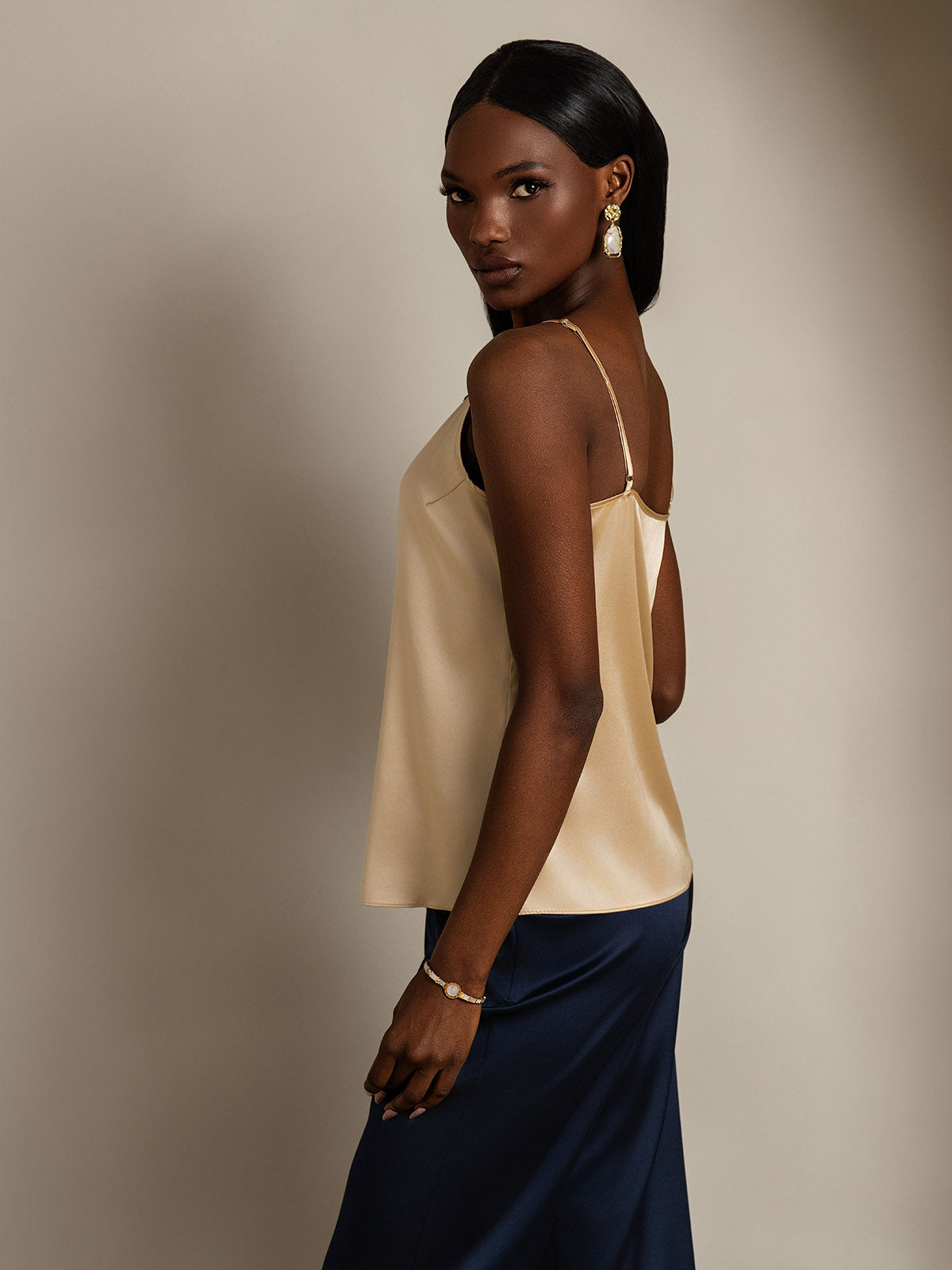 [Champagne] SilkSilky-UK 19Momme Silk Camisoles 004