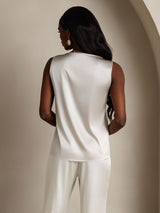 [Light Gray] SilkSilky-UK Sleeveless Round Neck Camisole 002