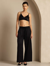 [Black] SilkSilky-UK 19Momme Silk Womens Pants 007