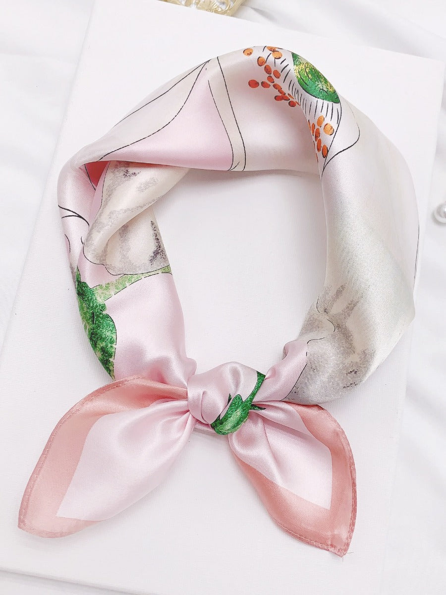 SilkSilky UK Pure Silk Scarf Pink 001