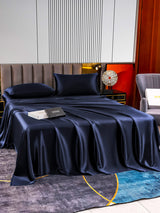 [Dark Blue] SilkSilky-UK 22Momme Pure Silk Bedding Set 005,