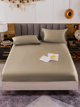 [Khaki] SilkSilky-UK 19Momme Bed Linen Set 002