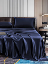 [Dark Blue] SilkSilky-UK 22Momme Pure Silk Bedding Set 006,