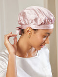 SilkSilky UK Pure Silk Sleep Cap Pink 002