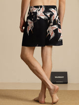 [Black] SilkSilky-UK Men's Sleep Shorts 002