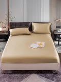 SilkSilky UK 22Momme Pure Silk Bedding Set Beige 001