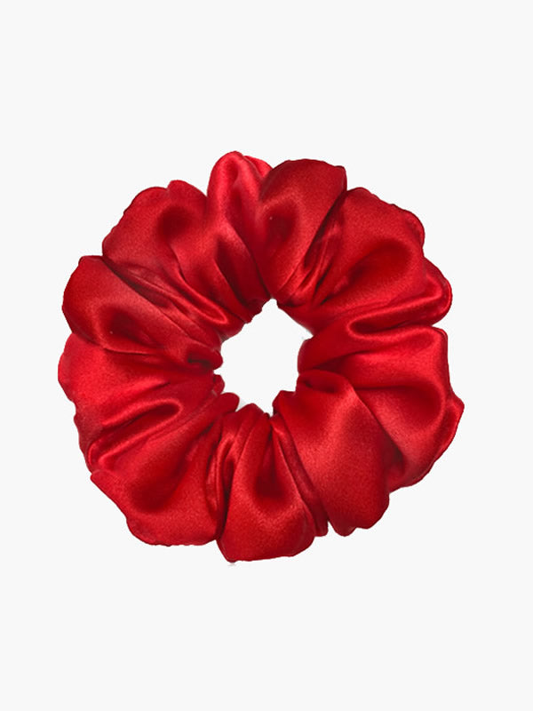 SilkSilky-UK 19Momme Pure Silk Scrunchie Wine 003