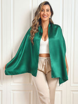 [Dark Green] SilkSilky-UK Scarf 002