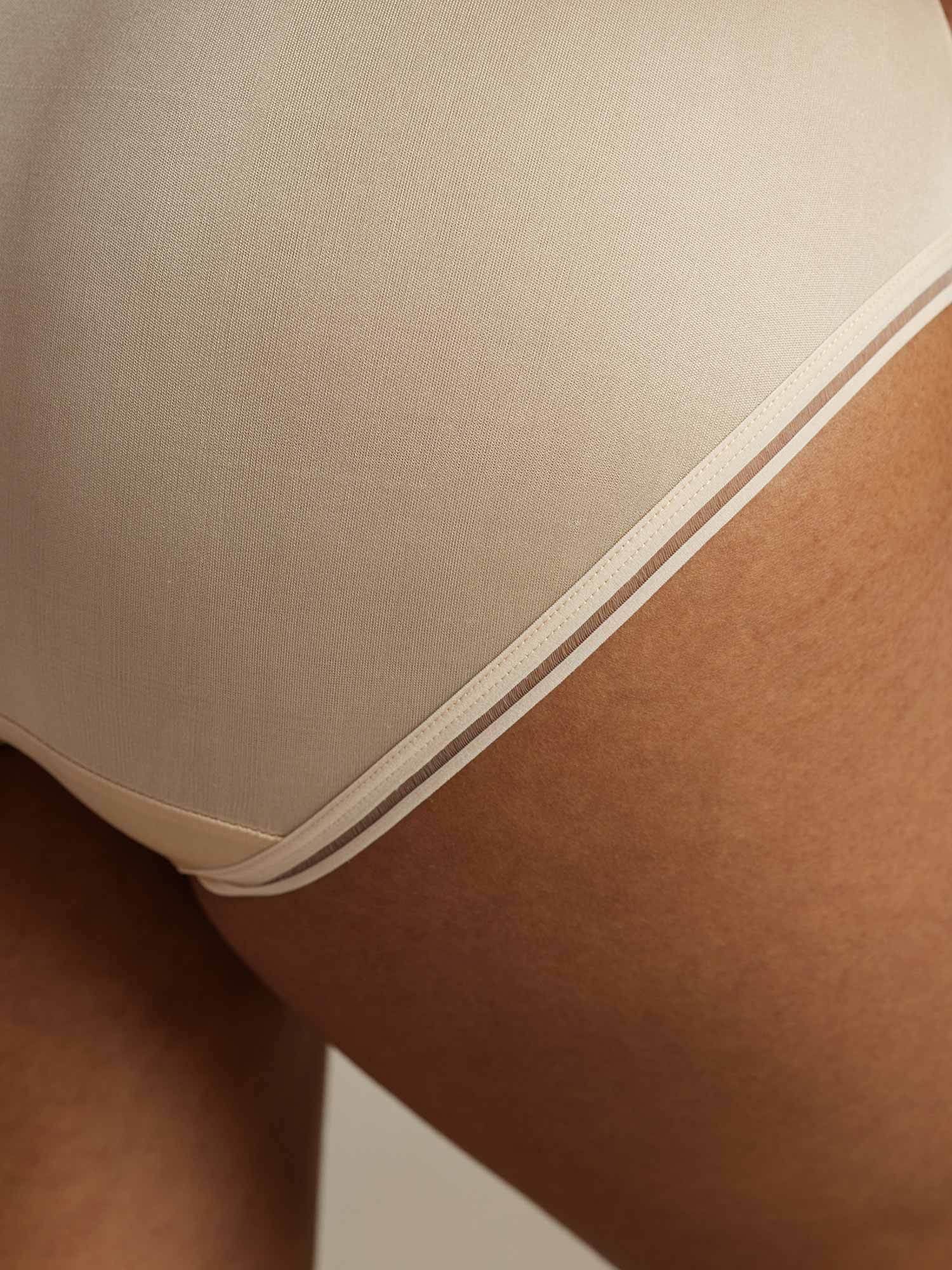 [Beige] SilkSilky-UK Pure Silk Panty 004,