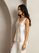 [Light Gray] SilkSilky-UK Sleeveless V Neck Camisole 002