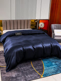 SilkSilky UK 22Momme Pure Silk Duvet Cover DarkBlue 003