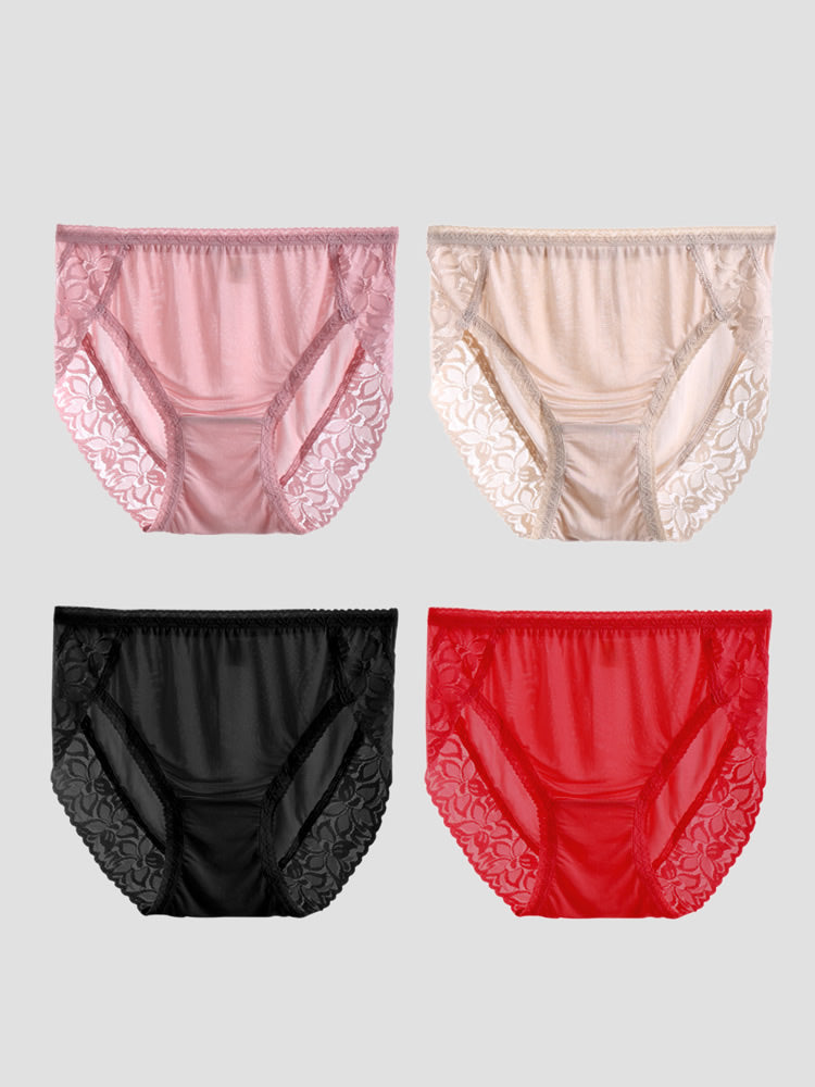 SilkSilky-UK Silk Knitted Panty Multi 003
