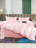 SilkSilky UK 25Momme Pure Silk Bedding Set Pink 001