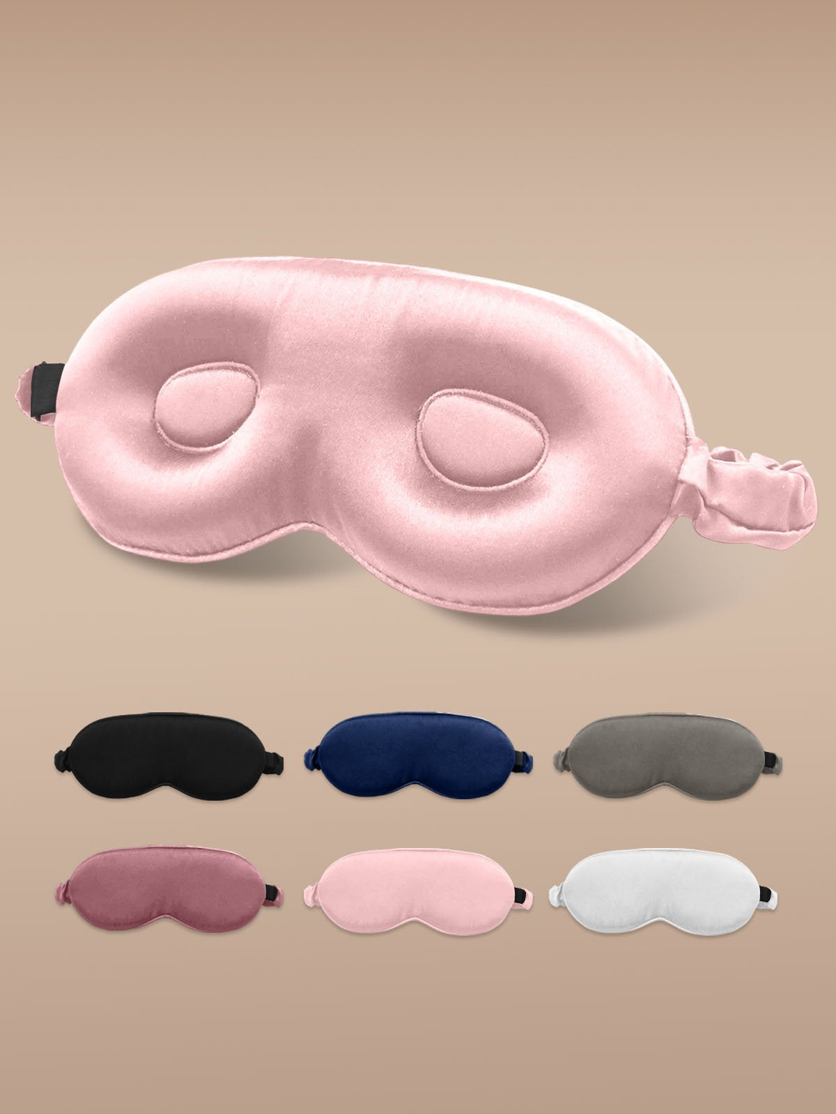 [Pink] SilkSilky-UK 22Momme Pure Silk Eye Mask 001