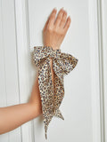 SilkSilky-UK 19Momme Pure Silk Scrunchie Leopard 007