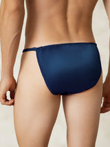 [Dark Blue] SilkSilky-UK Pure Silk Men's Underwear 002
