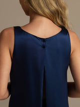 [Dark Blue] SilkSilky-UK Sleeveless Women's Pyjamas 005