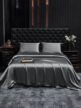[Dark Gray] SilkSilky-UK 19Momme Bed Linen Set 001