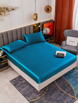 [Teal] SilkSilky-UK 19Momme Bed Linen Set 001