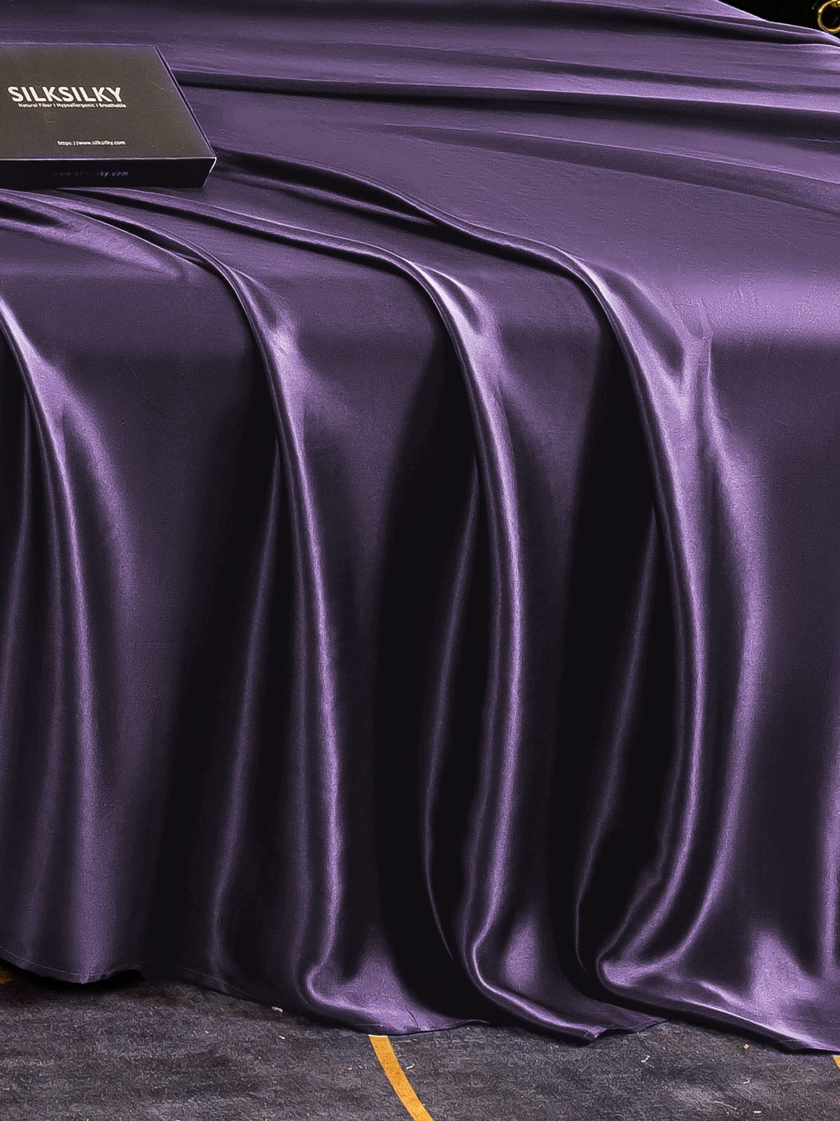 [Deep Purple] SilkSilky-UK 25Momme Pure Silk Sheet 003