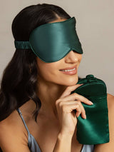 [Dark Green] SilkSilky-UK Sleep Mask 002