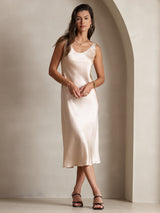 [Champagne] SilkSilky-UK Sleeveless Dress 003