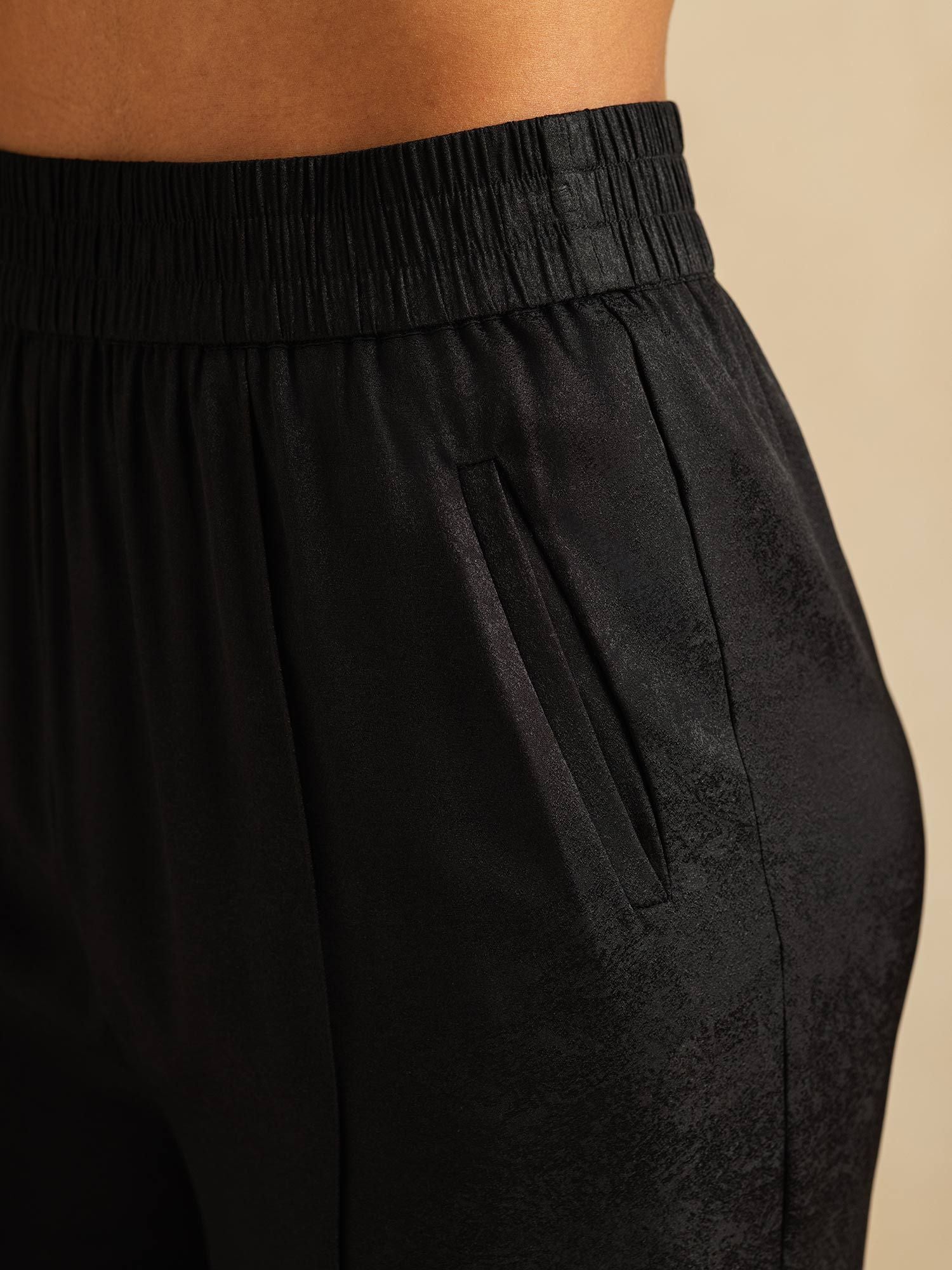 [Black] SilkSilky-UK 22Momme Silk Womens Pants 004