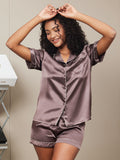 SilkSilky-UK-Pure-Silk-Short-Sleeve-Lapel-Women's-Pyjamas-Coffee-002