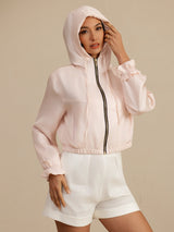 [Pink] SilkSilky-UK 18Momme Silk Satin Surah Long Sleeve High Neck Women's Outerwear 005