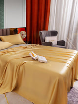 [Champagne] SilkSilky-UK 25Momme Pure Silk Bedding Set 005