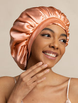 [Coral Pink] SilkSilky-UK Sleep Cap 003