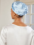 SilkSilky UK Pure Silk Sleep Cap LightBlue 004