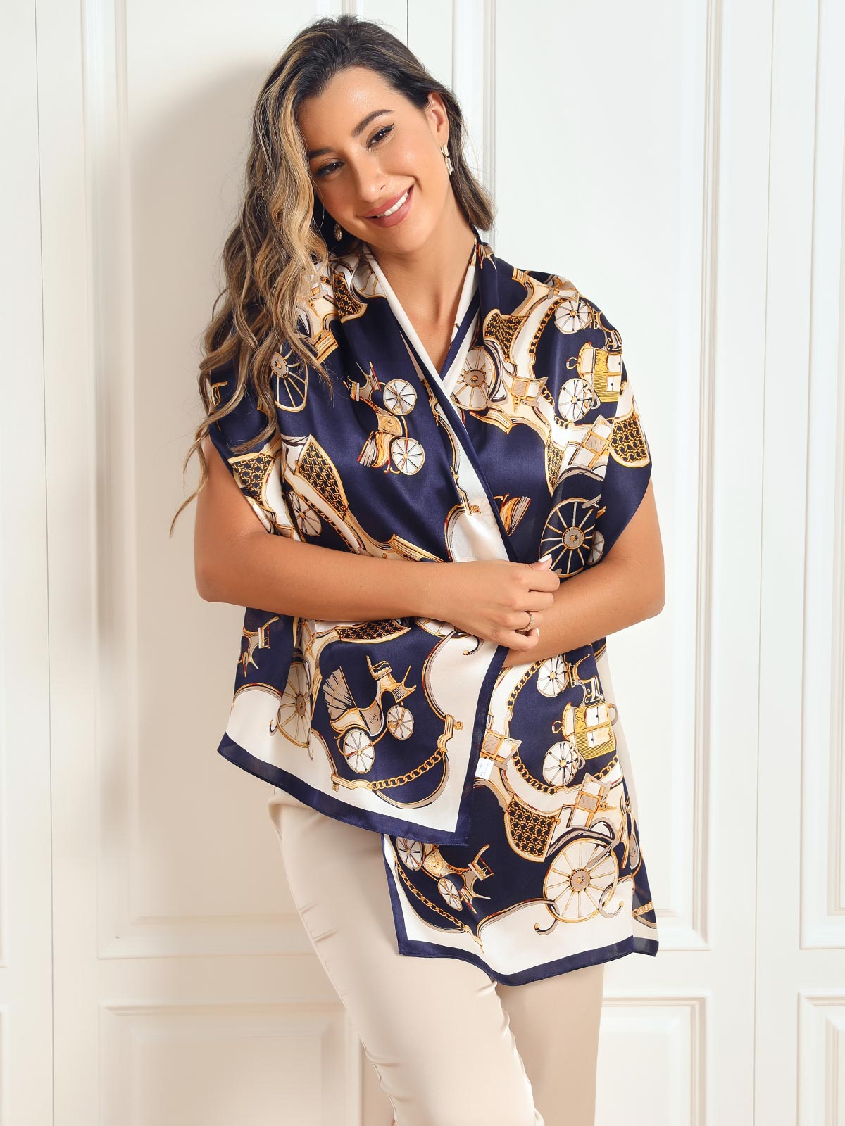 [P026] SilkSilky-UK Pure Silk Scarf 003,