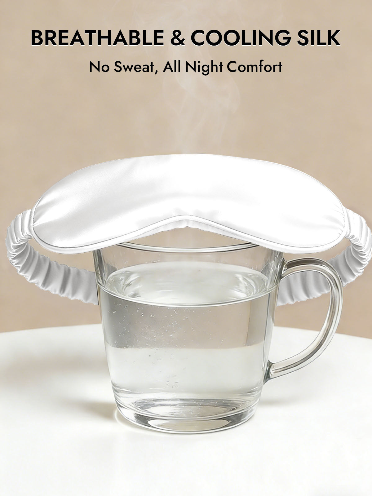 [White] SilkSilky-UK Sleep Mask 004