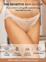[Beige] SilkSilky-UK 100% Silk Jersey Panty 003