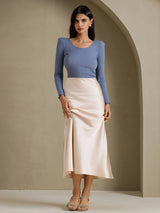 [Beige] SilkSilky-UK Skirt 007