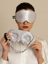 [Light Gray] SilkSilky-UK Sleep Mask 001